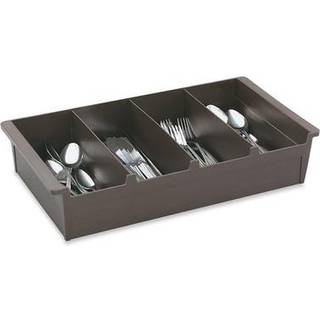 4-rum Plastikbestik Bin Brown 20 x 10 x 4