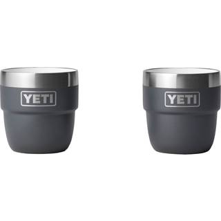 Yeti Rambler 4 oz Stabelbar kop rustfrit st?l vakuum isoleret espresso/kaffekop 2 pakke kosmisk syrin