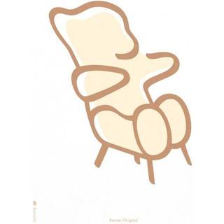 Plakat med Ægget, Gul (Flora) (50x70)