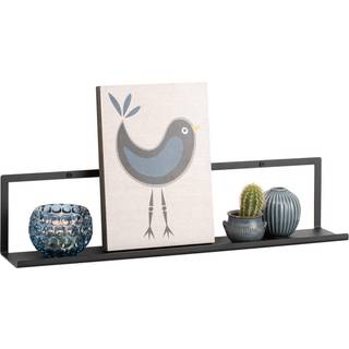 Naga gallerihylde 45 cm i sort metal