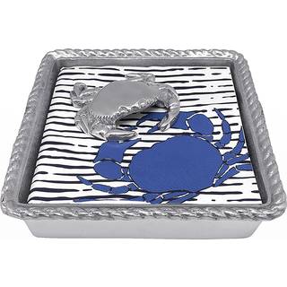 Mariposa krabbe reb serviet boks én størrelse sølv