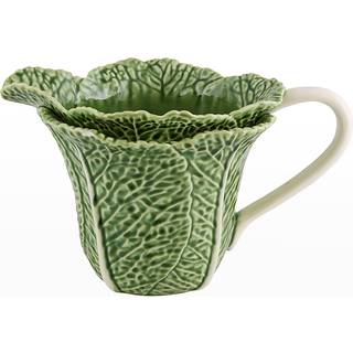 Bordallo Pinheiro Serving And Trays - 'Couve' pitcher in green earthenware