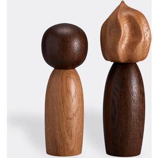 L'Objet Kitchen And Tools - 'Picanto Wood' salt and pepper mill, set of two in Oak Wood
