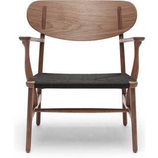 Carl Hansen - CH22, Oiled Walnut, Chord Black - Lænestole - Hans J. Wegner - Træ farvet - Naturmateriale/Træ
