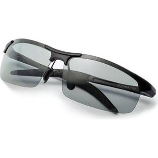 Fotokromiske Polariserede Solbriller med Metalramme til Mænd - Sort