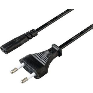 Apparatkabel C1 Sort 2 m