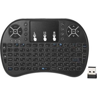 2.4Ghz Trådløs Mini Tastatur med Touchpad - Sort