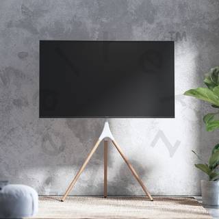 Alterzone Trio gulvstativ til 45"-65" TV, hvid & bøg 32 kg 43", 49", 55", 65" 400 x 300 mm