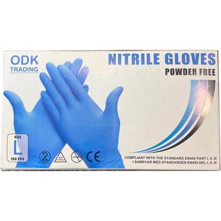 Nordic Protect Premium nitrilhandsker Large blå, 100 stk