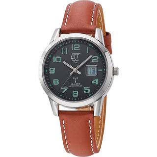 ETT Eco Tech Time ELS-11588-22L Damenuhr Funk Solar Drive Gobi