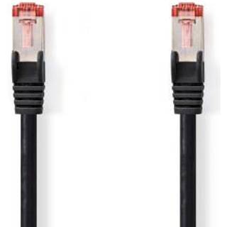Nedis Kat 6 kabel | RJ45 Han | RJ45 Han | S/FTP | 20.0 m | Runde | LSZH | Sort | Label