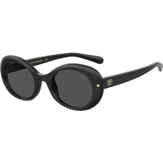 Chiara Ferragni Junior CF 7028/S 807/IR Outlet solbriller Plast Sort Grå Geometrisk Normal