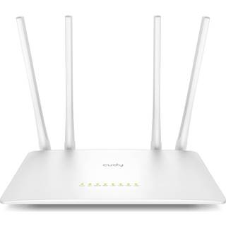 Cudy WR1200 trådløs router Hurtigt ethernet Dual-band (2,4 GHz / 5 GHz) Hvid