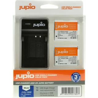 Jupio COL1000 2stk LI-90B inkl oplader/adapter