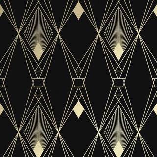 Next Black Deco Geometric 10M Wallpaper