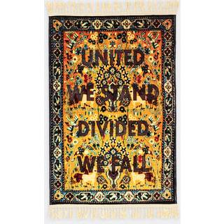 Seletti Rugs - 'Burnt Carpet, United' in multicolor POLYESTER