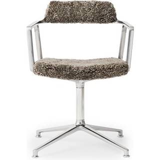 Vipp 452 Drejestol Curly Edition - Stole Fåreskind Brun - 45292G01