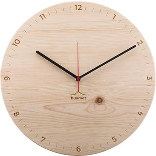Huamet CH40-A-1806 Holz-Wanduhr Bergtouhr Zirbe rund