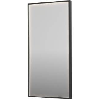 Sanibell INK SP19 LED spejl 50x100cm børstet metal sort aluramme