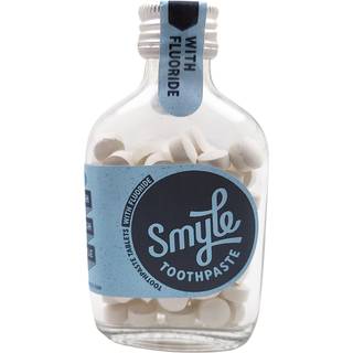 Tandpasta Tabletter SMYLE Fluor Fresh Mint 65 stk. Glasflaske