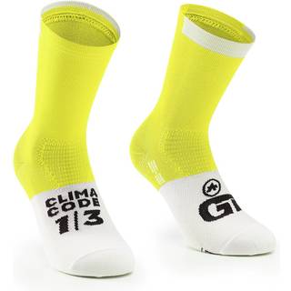Assos GT C2 cykelstrømper optic yellow - Strømpe str. 35-38