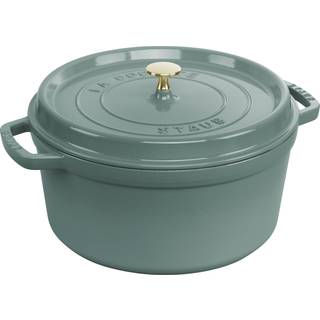 Staub La Cocotte 28 cm / 6,75 l, Rund, Eukalyptus, Støbejern