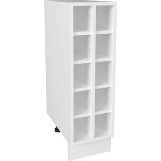 Esilo underskab køkken 25 cm 10 vinhylder hvid.