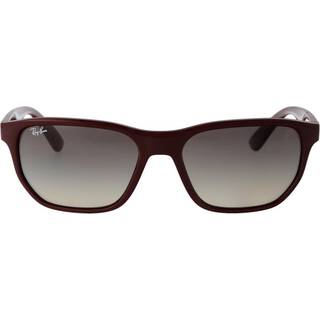 Ray - Ban Mand RB4404M F68511 Solbriller Acetat Rød Grå Geometrisk Normal Skygge