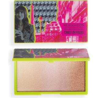 Makeup Revolution X Emily In Paris Pudder highlighter med metallisk glimmer Skygge In The Spotlight 12 g - 12 g