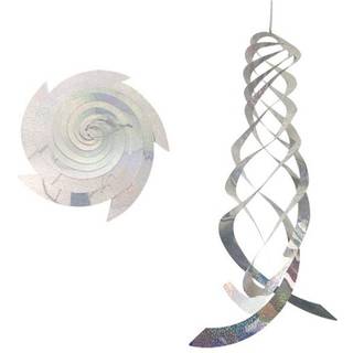 Reflekterende fugleskræmsel spiral Sølv