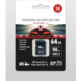 Peter Hadley Prof. High-Speed 64 GB UHS-I SDXC Card Cl10, U3, V30 (100/95 MB/s)