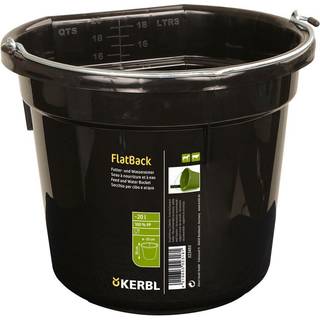 Spand med flad side 20 L Kerbl Sort