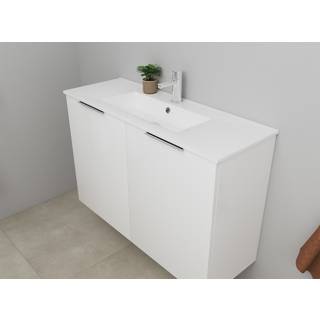 Sanibell Online møbelsæt 101x36cm hvid højglans med 2 låger