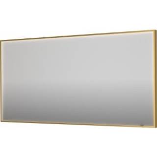 Sanibell INK SP19 LED spejl 160x80 på børstet mat guld aluramme
