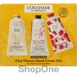 L'Occitane Pink Flowers Hand Cream Trio Set