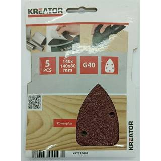 Velcro sandpapir til slibemus - korn 40