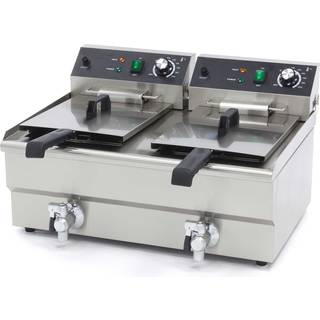 Friture - 2 x 13L - 2 kurve - med aftapningshane (BF)