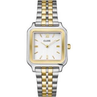CLUSE Gracieuse Bicolour Square Watch - Gold