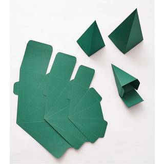 Paper Poetry Adventskalender Bäume 24 Stück - Grün