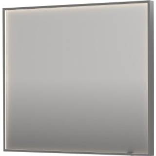 Sanibell INK SP19 LED spejl 90x80 børstet rustfri stål aluramme