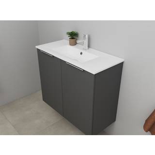 Sanibell Online møbelsæt 81x36cm mat antracit med 2 låger