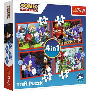 Puslespil 4-i-1: Sonic, pindsvinets eventyr