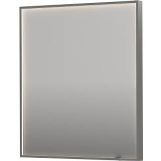 Sanibell INK SP19 LED spejl 70x80 børstet rustfri stål aluramme
