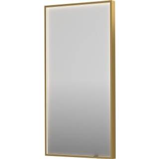 Sanibell INK SP19 LED spejl 50x100cm børstet mat guld aluramme