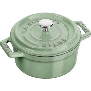Staub La Cocotte Mini 10 cm, Rund, Salvie, Støbejern