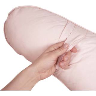 Ammepude - Müsli - 75x35 cm - Økologisk bomuld - Rose Wood - Ensfarvet let rosa