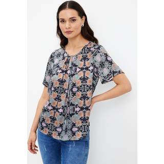 IN FRONT Montana Bluse, Farve: Navy, Størrelse: S, Dame
