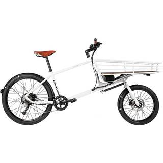 Centurion Challenger E-Cargo Hvid El-ladcykel - 9 Udvendige Gear, Shimano Acera M3000 Bagskifter, 26" Hjulstørrelse