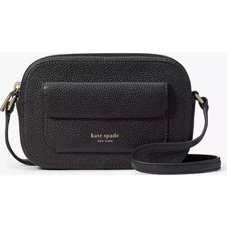 kate spade new york Ava Pebbled læder Crossbody Sort taskeen