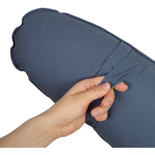 Ammepude - Müsli - 75x35 cm - Økologisk bomuld - Indigo - Ensfarvet Mørkeblå